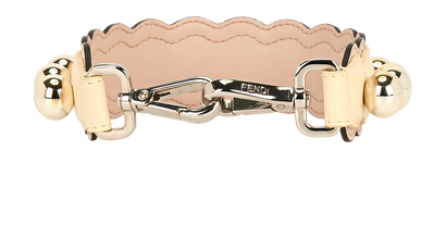 Fendi Strap You Short Strap, &pound;110, Accessories, Cream/Pink, Leather, Front view